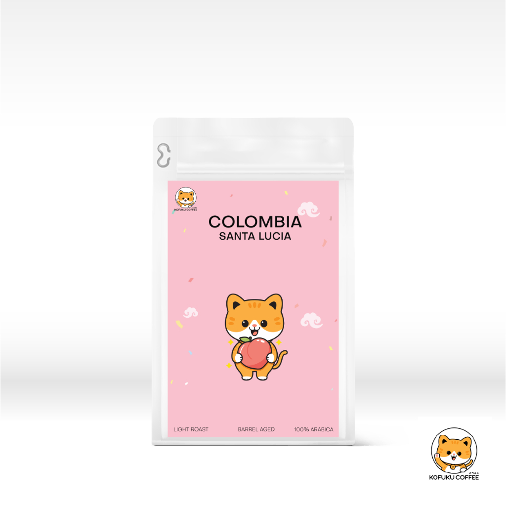 KOFUKU COFFEE เมล็ดกาแฟ Colombia Santa Lucia Peachy Light Roast