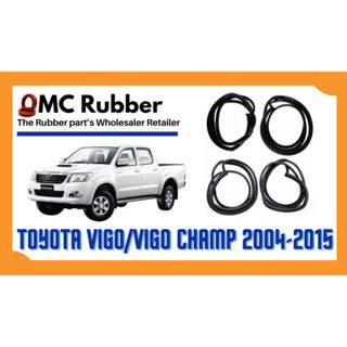 ยางขอบประตู Toyota Hilux Vigo/Vigo Champ รุ่น 4 ประตู 2004-2015 ตรงรุ่น ฝั่งประตู [Door Weatherstrip]