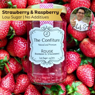 แยมสตรอเบอร์รี่และราสเบอร์รี่ Rouge (Strawberry &amp; Raspberry) 125 กรัม - The Confiture