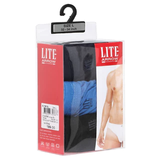 ARROW LITE กางเกงใน รูปแบบ BIKINI ขอบโชว์ยาง คละสี ดำ+ฟ้า+กรมท่า