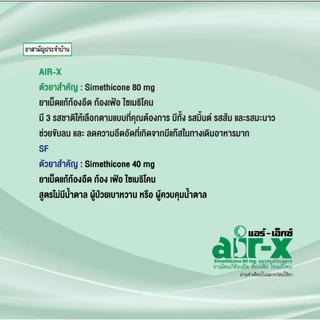 Air-X / Dioxzye มิ้นท์, ส้ม, มะนาว ดิออกไซม์ ท้องอืด ท้องเฟ้อ แน่นท้อง