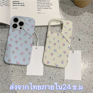 🖤ส่งจากไทยใน24ชม.🖤เคสไอโฟน 14 13 12 11 Pro Max เคส iPhone 11 ดอกไม้ พกง่ายๆ การป้องกันการตก Case