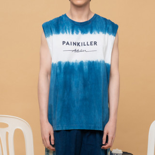 PAINKILLER เพนคิลเลอร์ เสื้อแขนกุด เสื้อมัดย้อม เสื้อผ้าผู้ชาย / TANK (LOOSE-FIT) ROW  / รุ่น GOOD GOODS / SS23