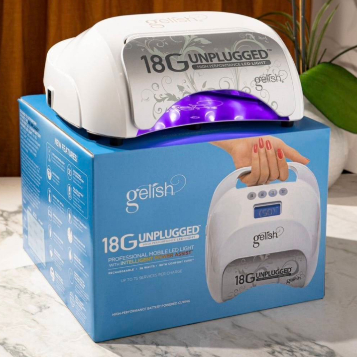 GELISH🇺🇸 เครื่องอบเล็บเจลแบบไร้สาย 18G Unplugged 36w. มีแบตเตอรี่ หน้าจอดิจิตอล ของแท้จากUSA