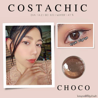 คอนแทคเลนส์ Costa Chic Black / Choco - Gaezz Secret ขนาดมินิสีดำ/สีช็อคโก้ มีสายตาถึง -10.00