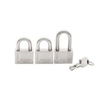 SOLEX  KEY ALIKE 3:1 S45(2),S45L(1) แสตนเลส กุญแจคล้องระบบลูกปืน