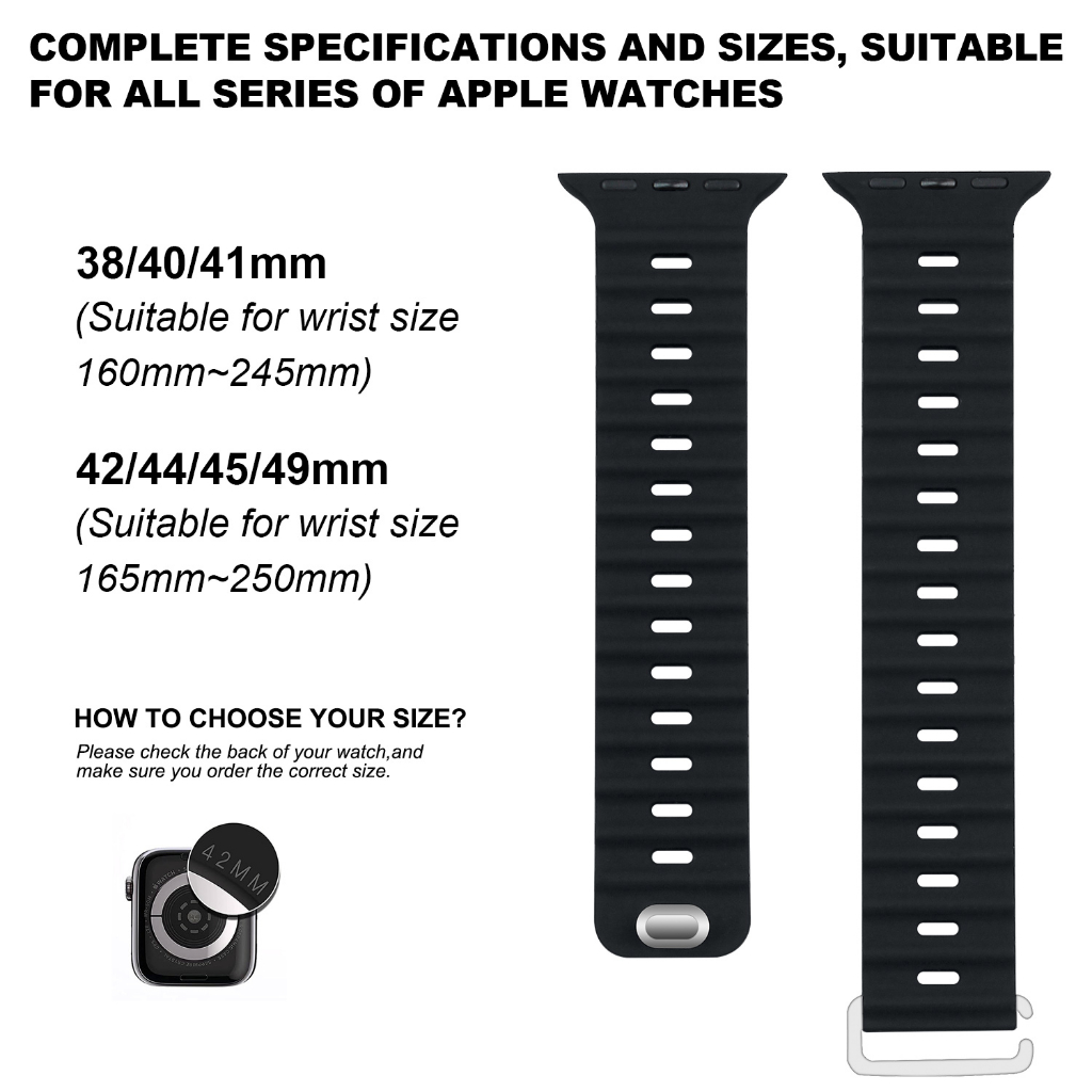 สายนาฬิกา smart watch  เลือกได้หลายสี ขนาด 38mm/40mm/41mm/42mm/44mm/45mm นุ่มสบาย
