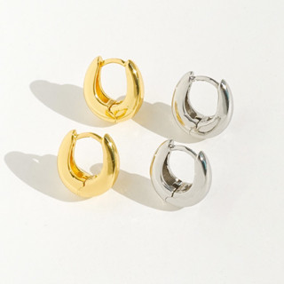 RINDA - Daily hoop (gold/silver) (ต่างหูห่วง)