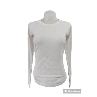 เสื้อยืดกีฬาแขนยาวแบรนด์ Lululemon athletica Womens Size M/L มือ2