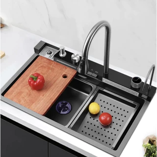S-FLO Smart Sink อ่างล้างจาน | SM01s มีหลายขนาด (สามารถเลือกแผงก๊อกได้)