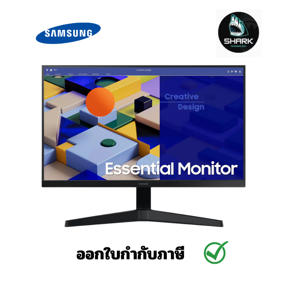 จอมอนิเตอร์ Monitor 24'' SAMSUNG LS24C310EAEXXT (IPS, VGA, HDMI) FREESYNC 75Hz กรุณาเช็คสินค้าก่อนสั่งซื้อ