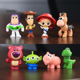 ✨พร้อมส่งในไทย✨SUPER SALE!!Toy Story Figure ของเล่น เอเลี่ยน บัซ ไลท์เยียร์ Buzz Lightyear ทอย สตอรี่ 1ชุด8ตัว