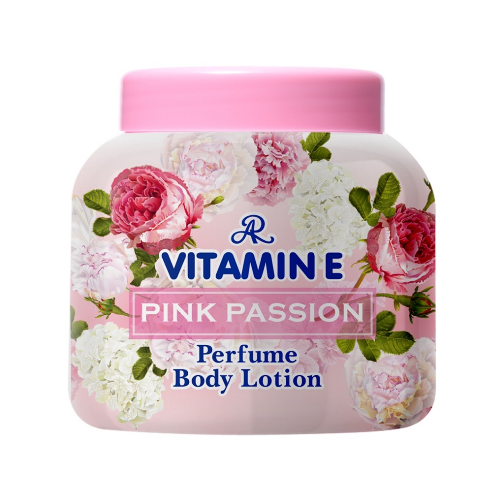 เออาร์ วิตามิน อี เพอร์ฟูม บอดี้ โลชั่น พิ้งค์ แพสชั่น | AR Vitamin E Pink Passion Perfume Body Lotion 200g