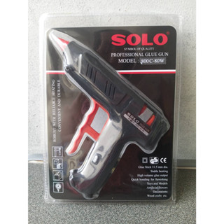 SOLO ปืนยิงกาวไฟฟ้า 80วัตต์ No.800C-80W ฟรีกาวแท่ง 2 แท่ง