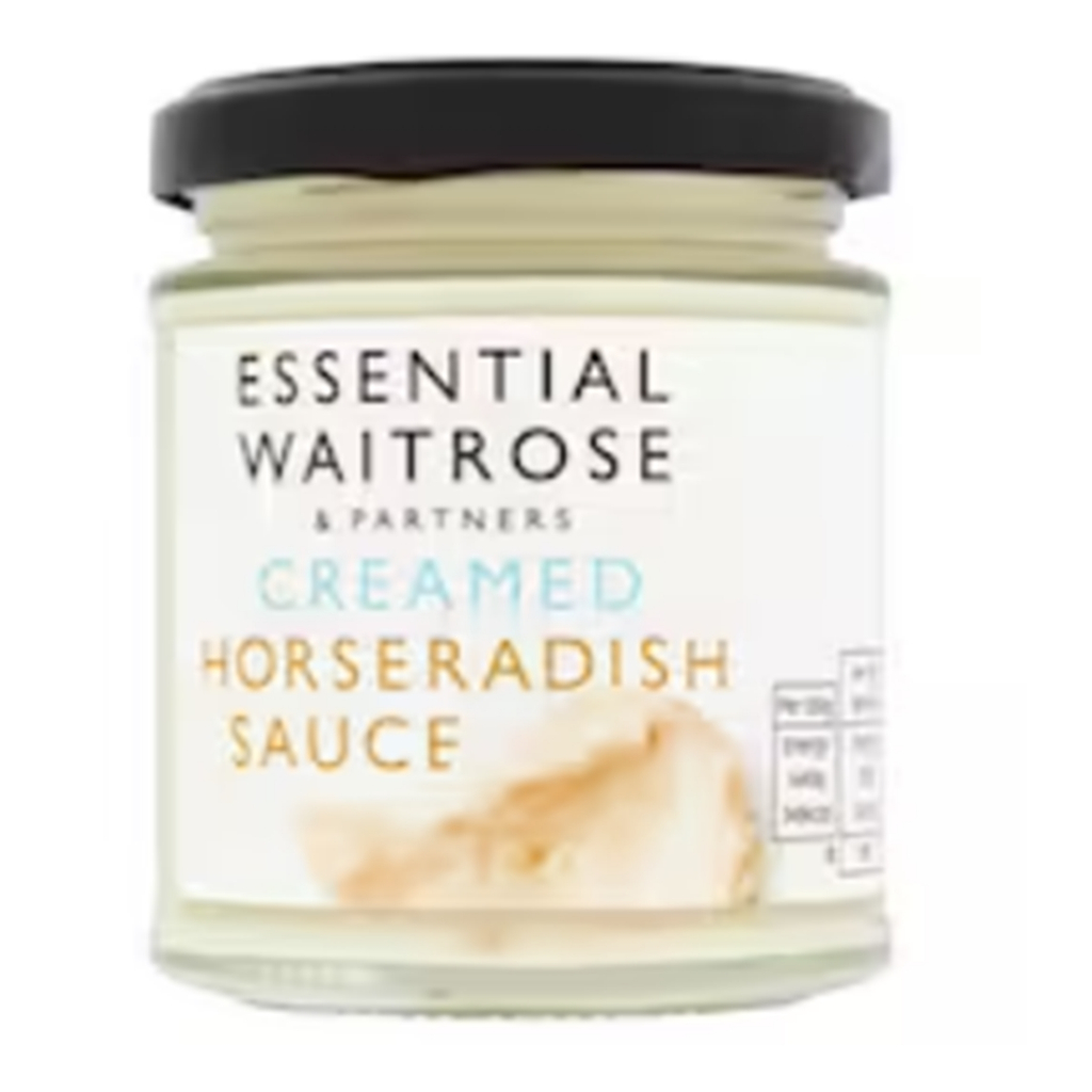 Essential Waitrose Creamed Horseradish Sauce 180g.ซอสครีมฮอร์แรดิช ซอสปรุงรส เครื่องปรุง อาหาร