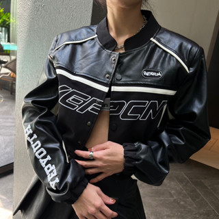 CHANI : Ch141 l New leather jacket เสื้อแจ็คเก็ตหนังผู้หญิง