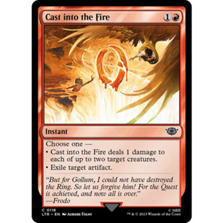 [MTG] Cast into the Fire [LTR] [RED] [COMMON] [NORMAL] [ENG] (การ์ดเมจิค / Magic the Gathering)