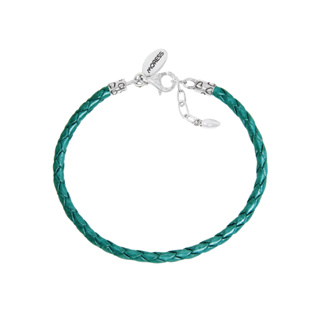 Single Leather Bracelet- Trully Teal สร้อยข้อมือหนัง