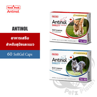 Antinol Soft Gel Caps for Dogs&amp;Cats ขนาด60เม็ด