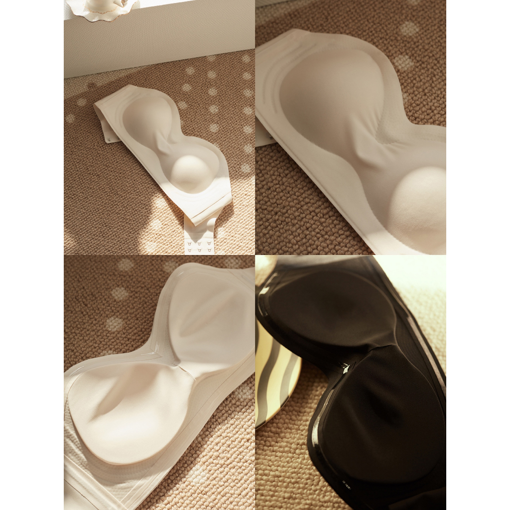 บราเกาะอกดันทรง เนื้อผ้าแบบSUJI JELLY•⚜ ไร้โครงเกาะแน่นด้วยสายพิเศษเฉพาะ เนื้อผ้าแนบเนียนไร้รอยนุ่มลื่นเย็น - รูปที่ 7