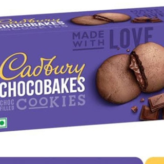 ใหม่ ! แคทบูรี่ Cadbury Chocobakes  คุกกี้อบกรอบสอดไส้ครีมช๊อคโกแลต 6ชิ้น(pcs)