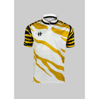 Zebra Rugby เสื้อรักบี้ คอจีน ลายม้าลาย