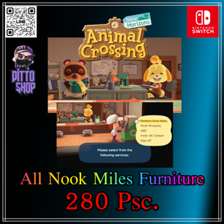 Animal Crossing New Horizons Nook Miles Items 280 ชิ้น (NSW)