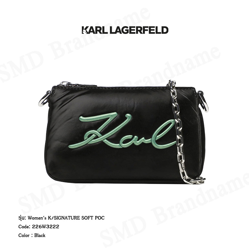 Karl Lagerfeld กระเป๋าผู้หญิง รุ่น Women's K/Signature Soft POC Code: 226W3222
