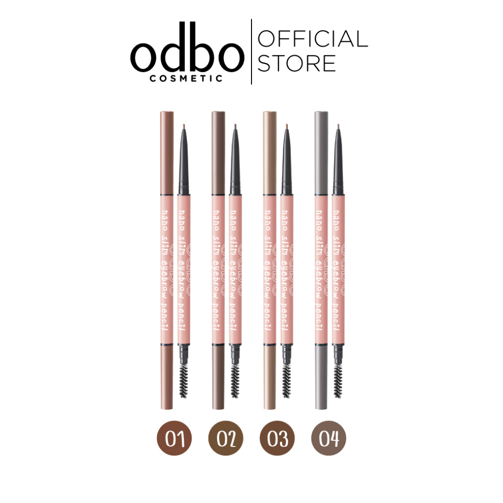 ODBO NANO SLIM EYEBROW PENCIL OD7-101 #ดินสอเขียนคิ้วหัวเล็ก 1มม