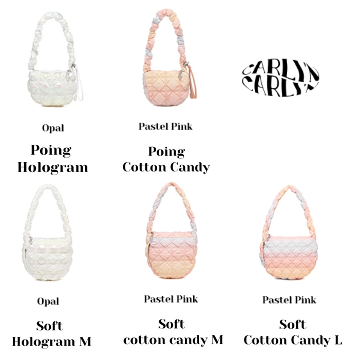 Carlyn Poing Hologram / Cotton Candy / Soft Hologram M / Soft Cotton Candy M, L