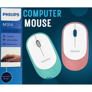 PHILIPS M314 เมาส์ไร้สาย Anywhere Wireless Portability Mouse เมาส์แบบพกพาไร้สาย