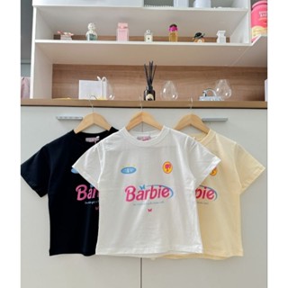 Lab silk เสื้อทรง slim ลาย Barbie