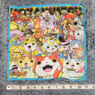 ผ้าเช็ดหน้า ลายโยไกวอช Yokai Watch และผองเพื่อนเยอะมาก ผ้าเช็ดหน้ามือสอง