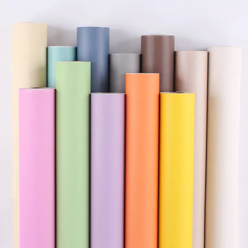 ลายธรรมชาติ สีสบายตา วอลติดผนัง มีกาวในตัว ติดเองได้เลย