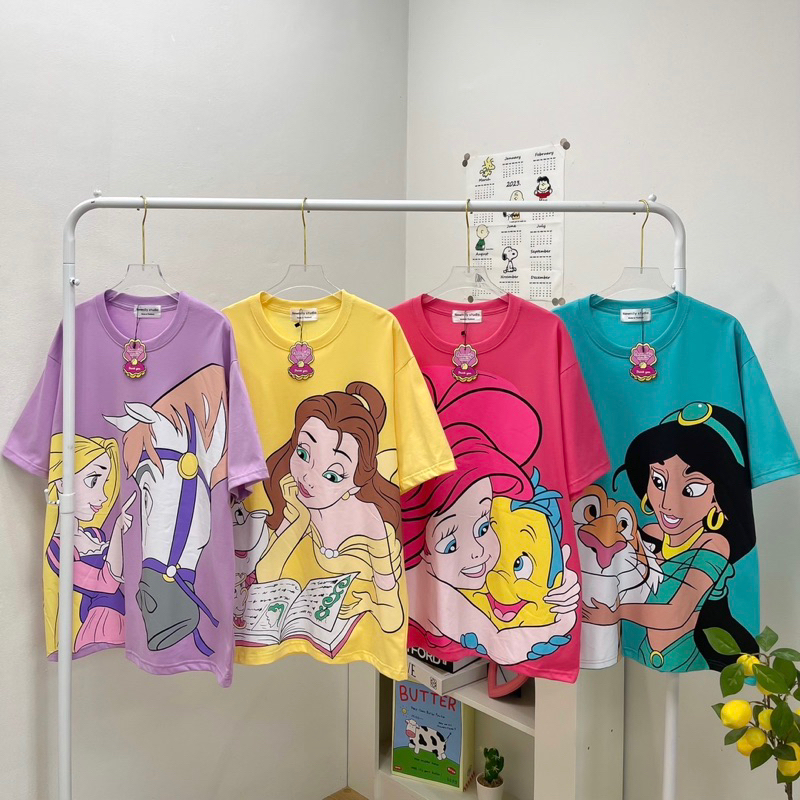 เสื้อยืด oversize งานสกรีนลายใหญ่เต็มตัว อก44-46 ยาว 28 นิ้ว เนื้อผ้า cotton