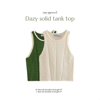 Dazy solid knit tank top