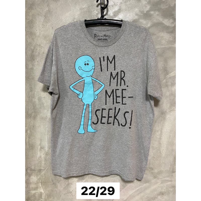 เสื้อยืดมือสองแท้ Rick and Morty Mee-Seeks