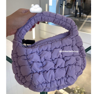 (พร้อมส่ง) COS Quilted micro bag - ม่วง ของแท้