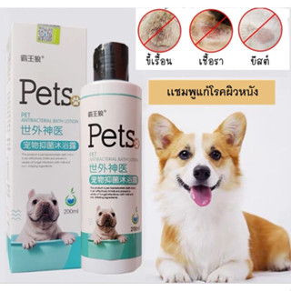 Pets แชมพูสุนัข แมว ลดอาการคัน ขนหอมและนุ่ม แชมพูอาบน้ำสุนัข แชมพูอาบน้ำแมว ผลิตจากออแกนิค 100% ไม่ทำร้ายสัตว์เลี้ยง