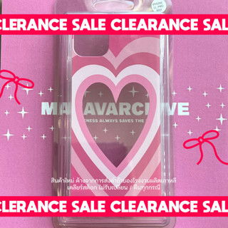 (พร้อมส่ง สินค้าล้างสต็อกไม่รับเปลี่ยน/คืนทุกกรณี) mafavarchive - iPhone 11 PROMAX heartbeam frame jelly เคสไอโฟน