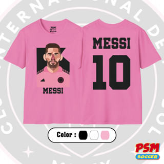 PSM เสื้อยืดลายนักฟุตบอล Lionel Messi 2023 (Inter Miami CF)