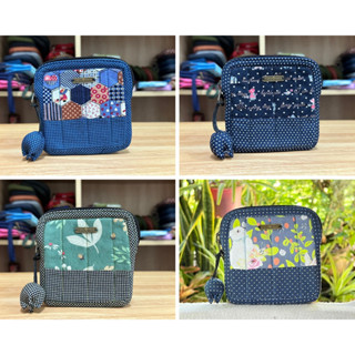 A019 กระเป๋าสตางค์ทรงสี่เหลี่ยม ด้านในมี2ช่อง ขนาด11x11ซม. กระเป๋าผ้า กระเป๋าแฮนด์เมด