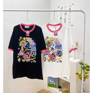 เสื้อยืดโอเวอร์ไซส์ งาน ขาว/ดำ ผ้าCotton อก 44-46 ยาว 28-29 นิ้ว