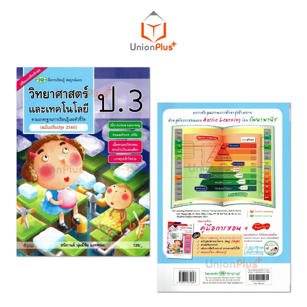 สื่อการเรียนรู้ สมบูรณ์แบบ วิทยาศาสตร์และเทคโนโลยี ป.1 ป.2 ป.3 ป.4 ป.5 ป.6 วพ. วัฒนาพานิช ฉบับปรับปรุง 60 อญ.