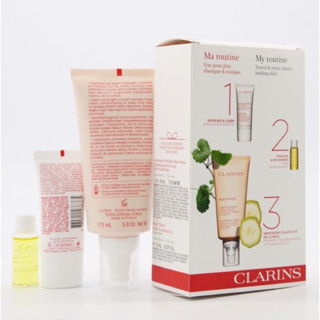 CLARINSของแท้นำเข้าเซท3ชิ้น1.Body Partner175ml2. Body Scrub 30ml .Tnic Treatment Oil 10ml.