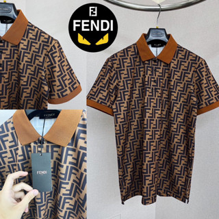 Fendi Polo Shirt 👕 Hiend 1:1 🏷️ เสื้อโปโลผู้ชาย | เสื้อผ้าแบรนด์เนม