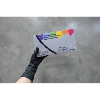 ถุงมือยาง Latex gloves อย่างดี1 กล่องมี 20 ชิ้น ชนิดข้อมือยาว