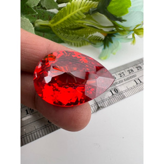 cz orange pear 30x20mm weight 81 carats