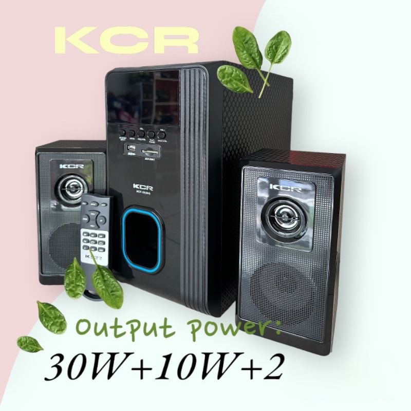 ลำโพงซับ2.1 KCR รุ่น-304(แบบที่2) เสียงดีเบสแน่น ปรับเสียงได้