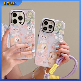 💲คูปองเคลม💲เคสไอโฟน case for iphone 11 12 สโนว์แคทตัวน้อย พร้อมโซ่ เคส 15 14 13 12 11 pro max ป้องกันรอยขีดข่วน